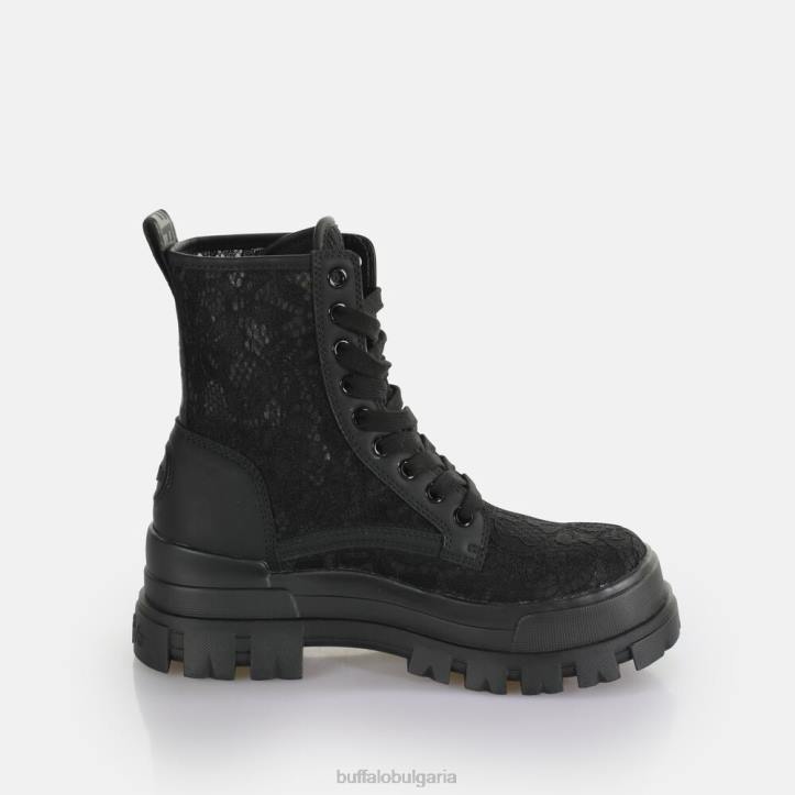 aspha lace up hi ankle-boot vegan DRV431 черен Buffalo |ботуши