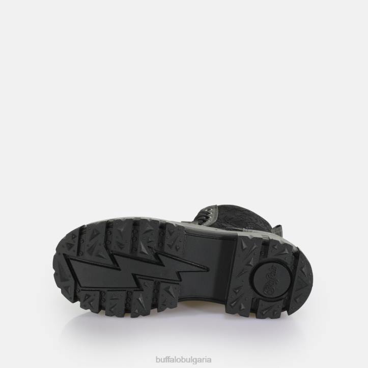 aspha lace up hi ankle-boot vegan DRV431 черен Buffalo |ботуши