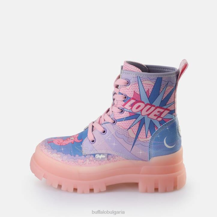 aspha lace up hi ankle boot vegan DRV437 лилава любов Buffalo |ботуши
