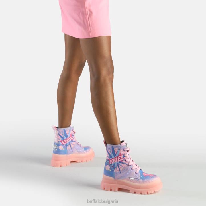 aspha lace up hi ankle boot vegan DRV437 лилава любов Buffalo |ботуши