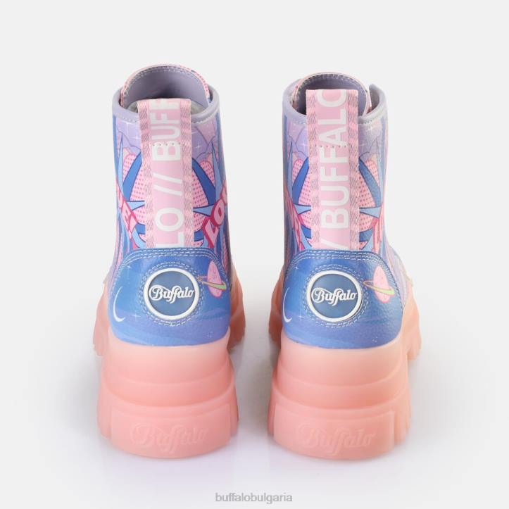 aspha lace up hi ankle boot vegan DRV437 лилава любов Buffalo |ботуши