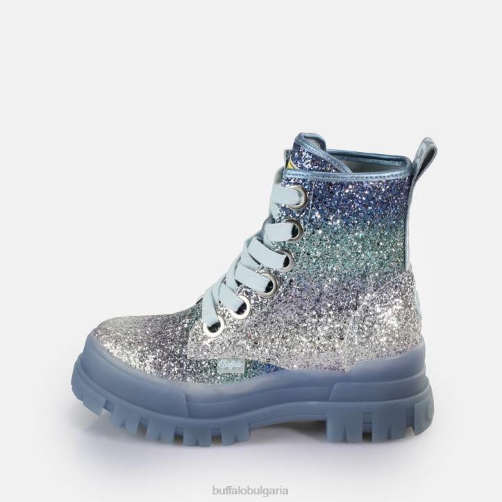 aspha lace up hi ankle boot vegan DRV440 сребристо сиво Buffalo |ботуши
