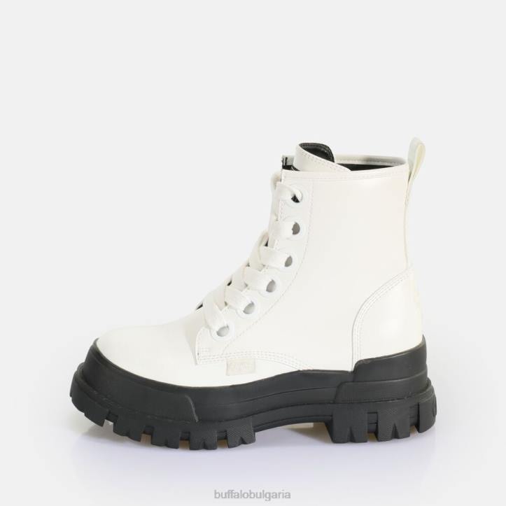 aspha laceup hi ankle boot vegan DRV435 бяло Buffalo |ботуши
