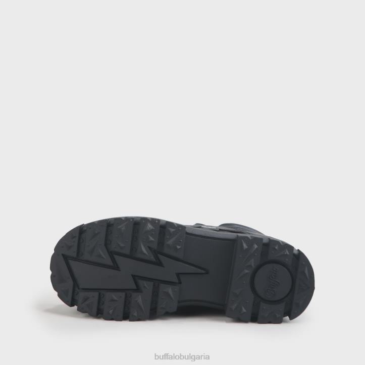 aspha nc mid bootie flat vegan DRV198 черен Buffalo |ботуши