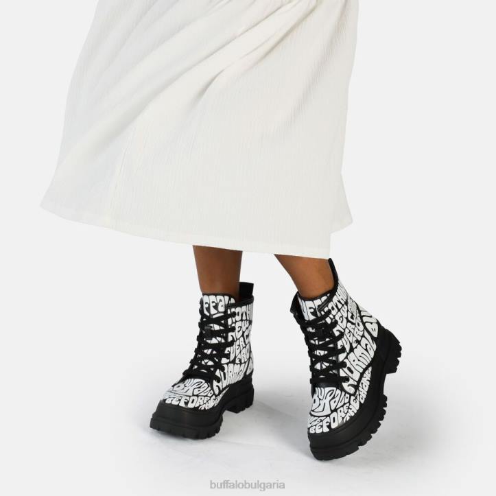 aspha rld laceup mid ankle-boot vegan DRV914 черен аоп Buffalo |ботуши