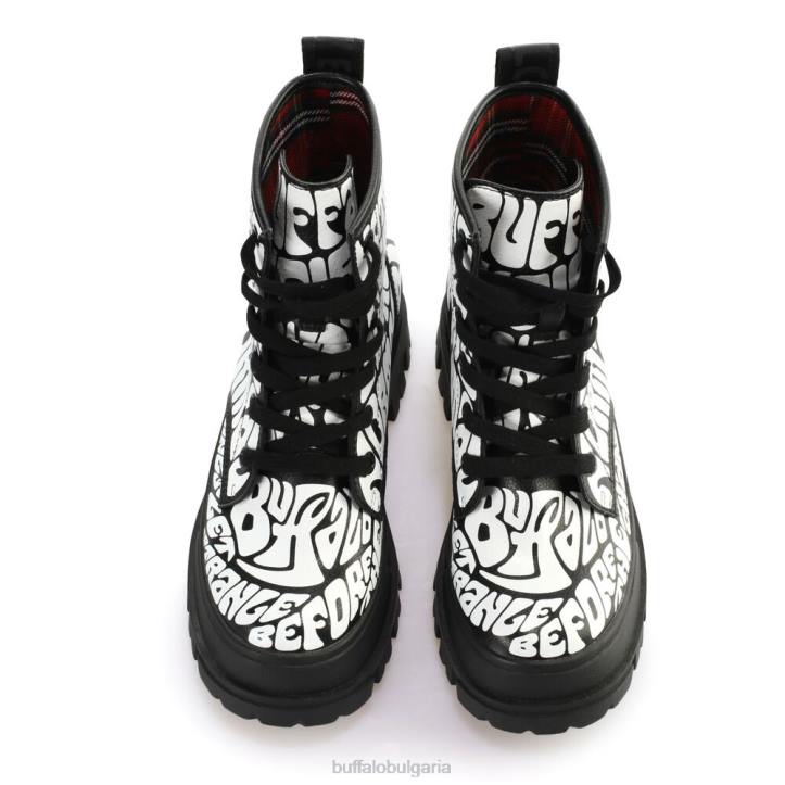 aspha rld laceup mid ankle-boot vegan DRV914 черен аоп Buffalo |ботуши