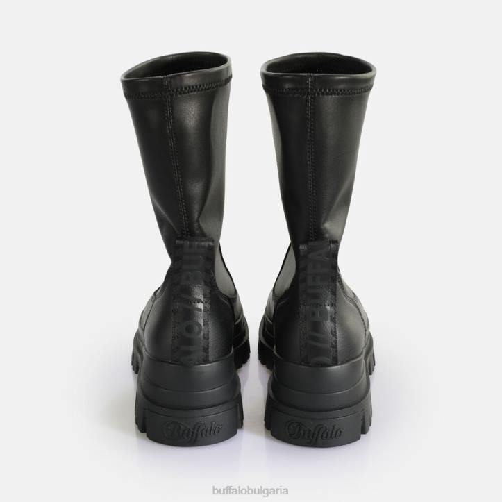 aspha sockboot вегански ботуши до глезена DRV808 черен Buffalo |ботуши