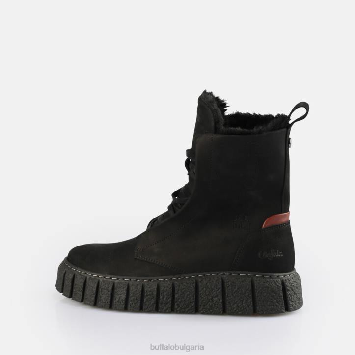 rampa lace up hi топли боти до глезена DRV464 черен Buffalo |ботуши