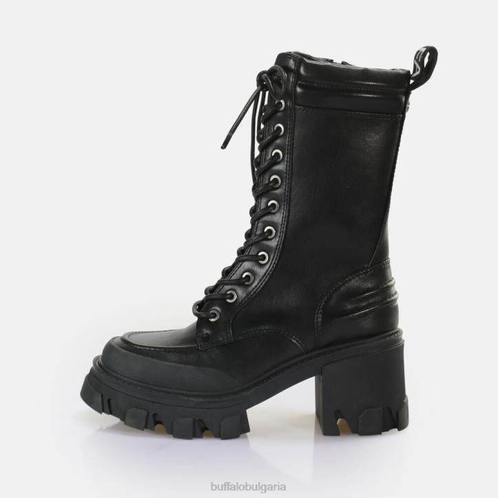 riot lace hi ankle-boot vegan DRV821 черен Buffalo |ботуши