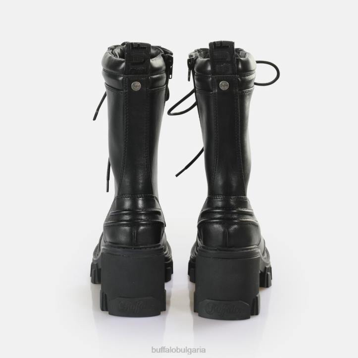riot lace hi ankle-boot vegan DRV821 черен Buffalo |ботуши