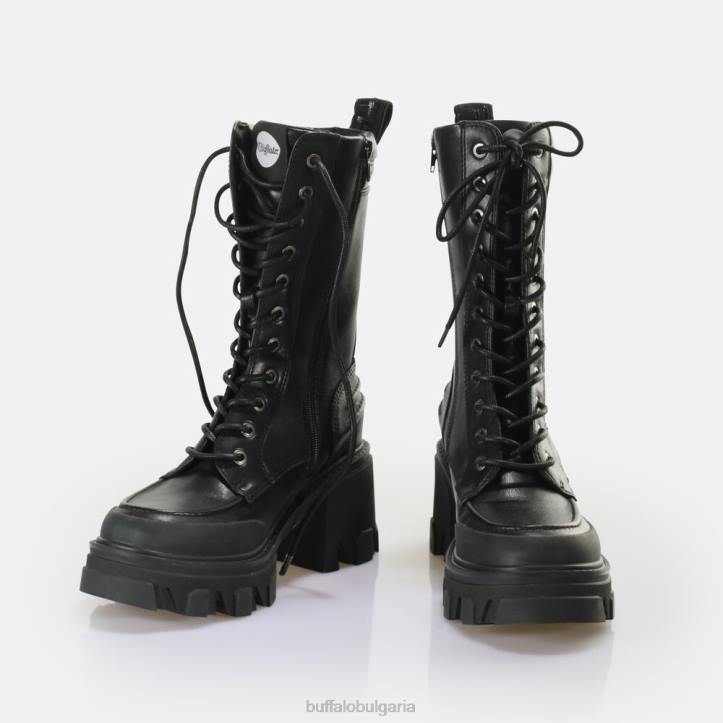 riot lace hi ankle-boot vegan DRV821 черен Buffalo |ботуши