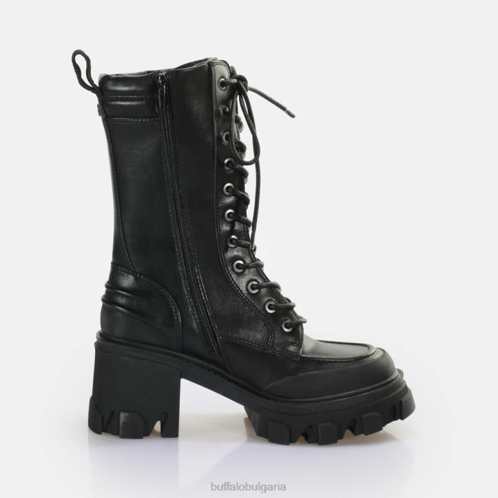riot lace hi ankle-boot vegan DRV821 черен Buffalo |ботуши