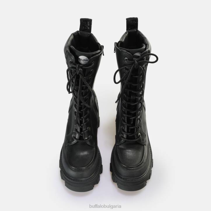 riot lace hi ankle-boot vegan DRV821 черен Buffalo |ботуши