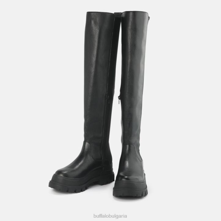 aspha over boot flat vegan DRV369 черен Buffalo |ботуши