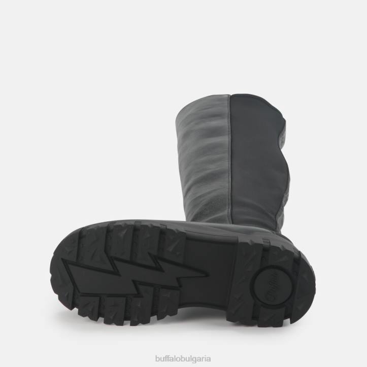 aspha over boot flat vegan DRV369 черен Buffalo |ботуши