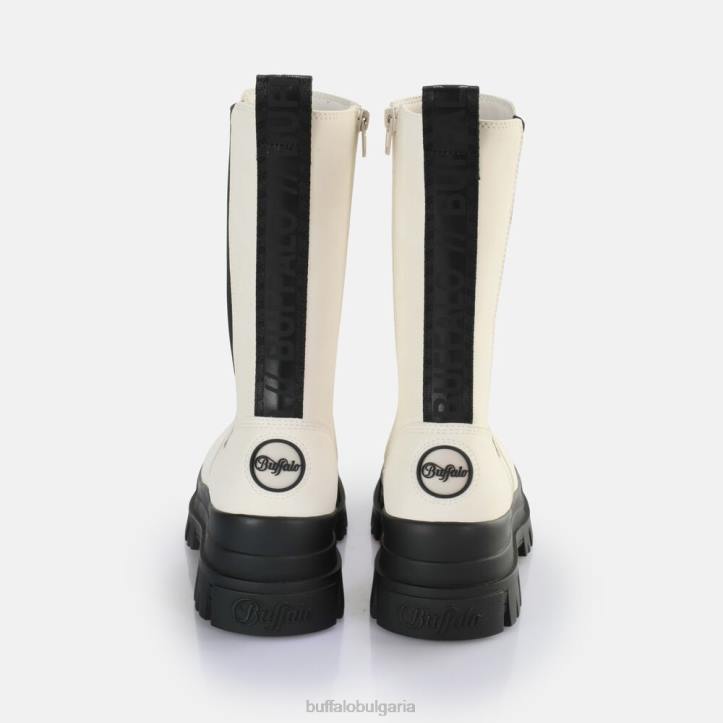 aspha clf chelsea hi boot vegan DRV470 яйчена черупка/черна Buffalo |ботуши