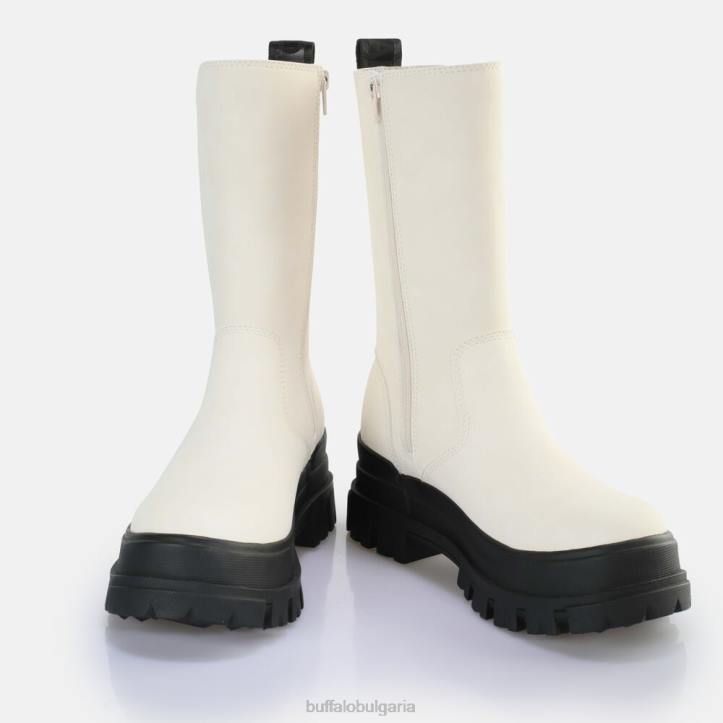 aspha clf chelsea hi boot vegan DRV470 яйчена черупка/черна Buffalo |ботуши