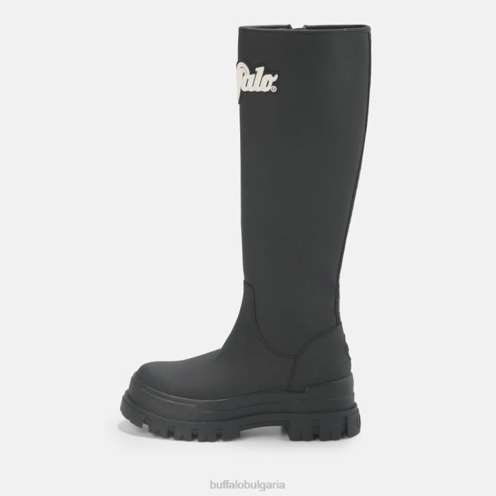 aspha rain hi boot flat vegan DRV233 черен Buffalo |ботуши