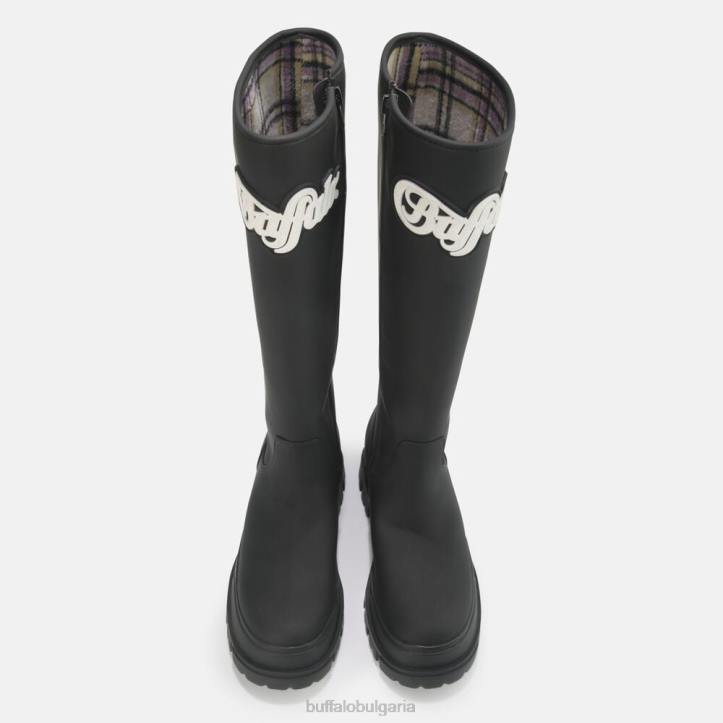aspha rain hi boot flat vegan DRV233 черен Buffalo |ботуши