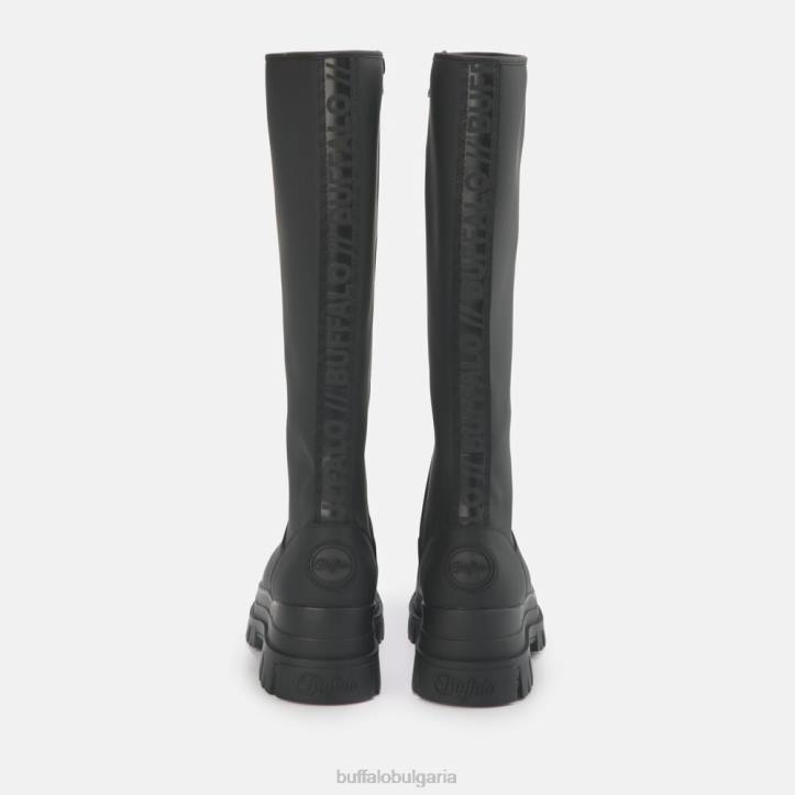 aspha rain hi boot flat vegan DRV233 черен Buffalo |ботуши