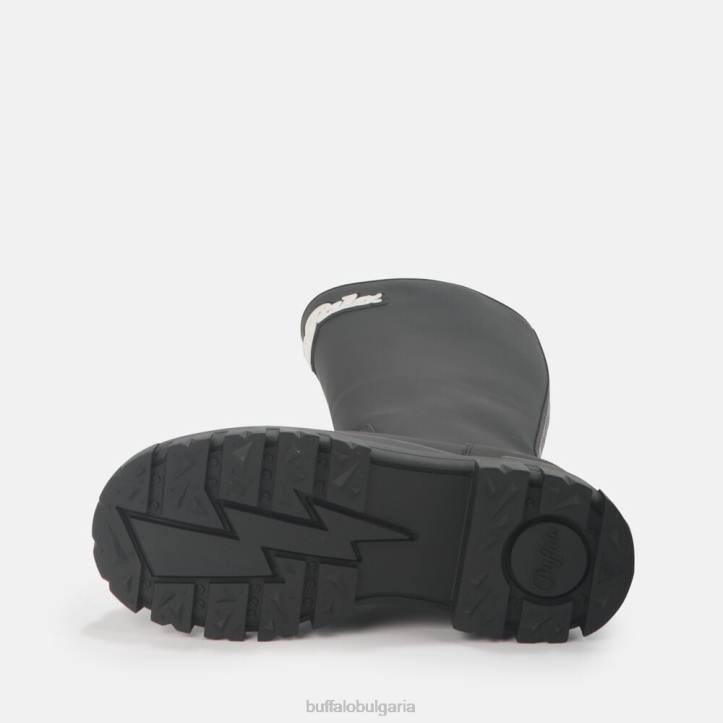aspha rain hi boot flat vegan DRV233 черен Buffalo |ботуши