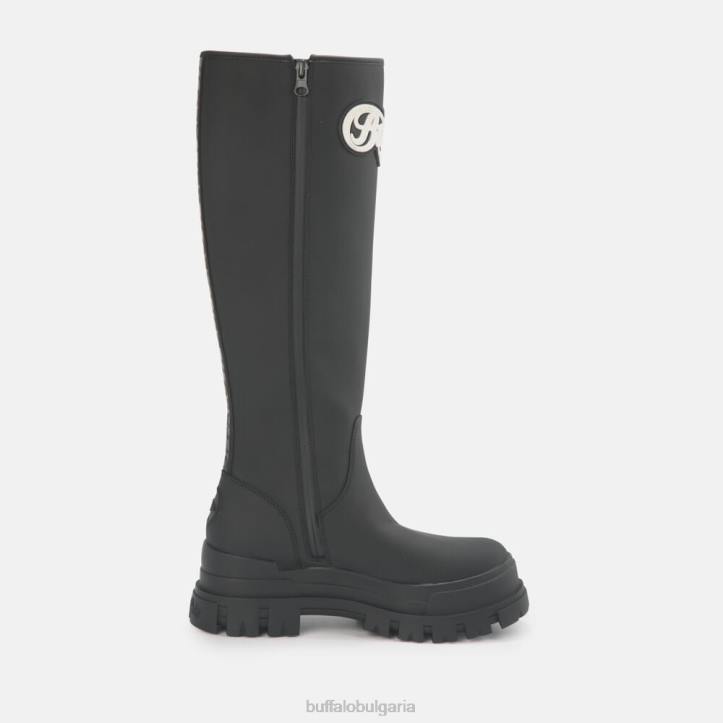aspha rain hi boot flat vegan DRV233 черен Buffalo |ботуши