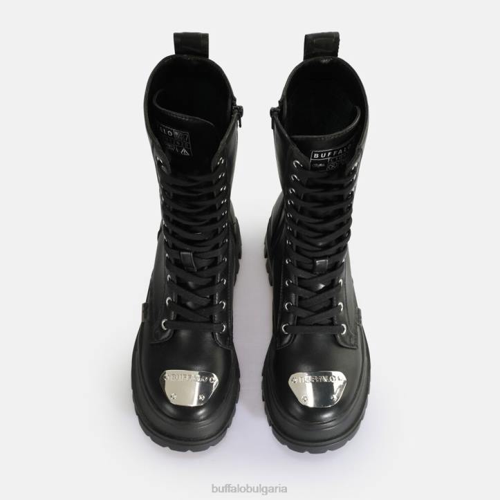 aspha steel laceup hi boot vegan DRV629 черен Buffalo |ботуши
