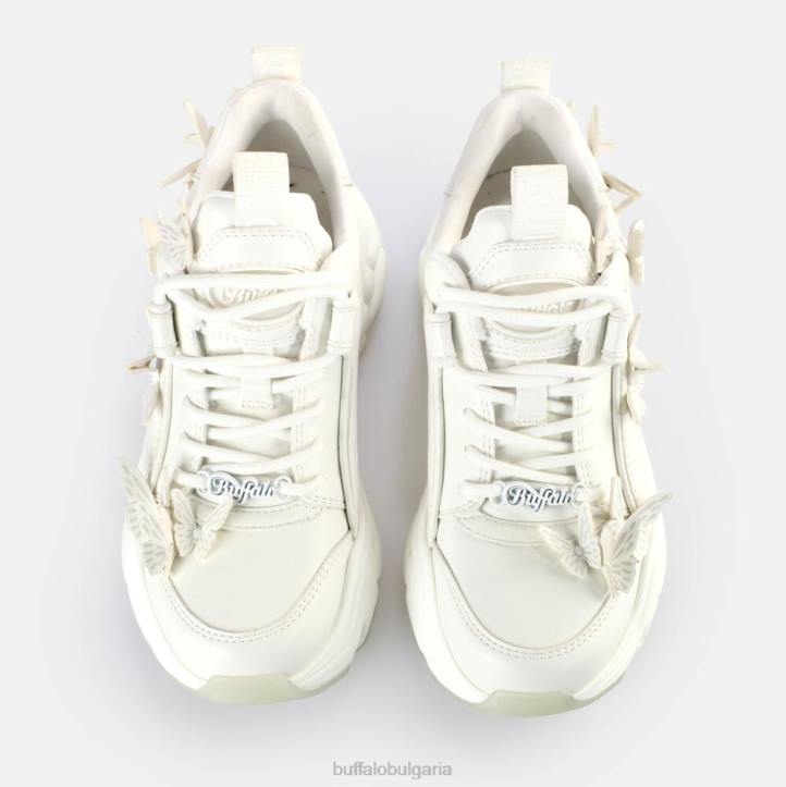 binary butterfly sneakers low vegan DRV43 бяла/русалка Buffalo |маратонки