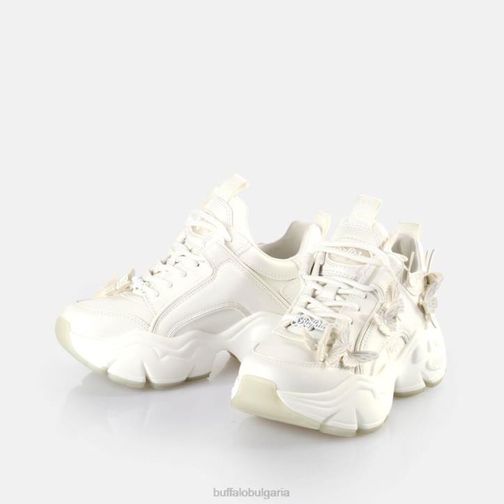 binary butterfly sneakers low vegan DRV43 бяла/русалка Buffalo |маратонки