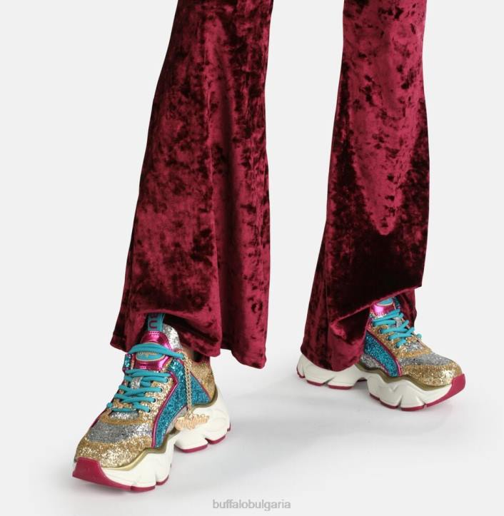 binary glam sneaker vegan DRV321 сребро Buffalo |маратонки