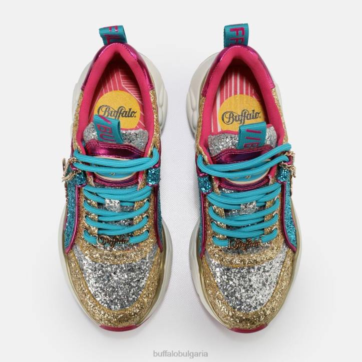 binary glam sneaker vegan DRV321 сребро Buffalo |маратонки