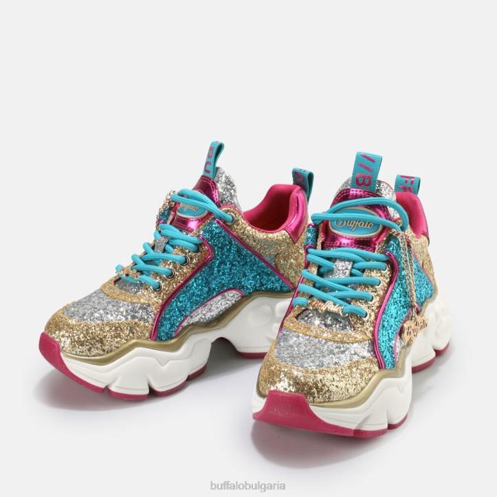 binary glam sneaker vegan DRV321 сребро Buffalo |маратонки