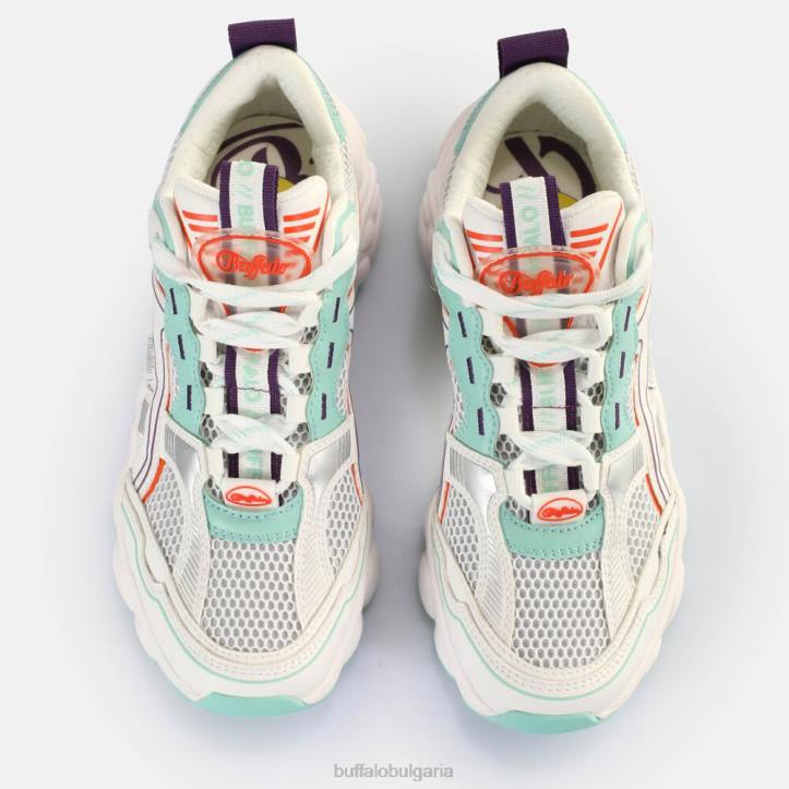 cld run jog sneakers ниско веган DRV237 бяло/мента/корал Buffalo |маратонки