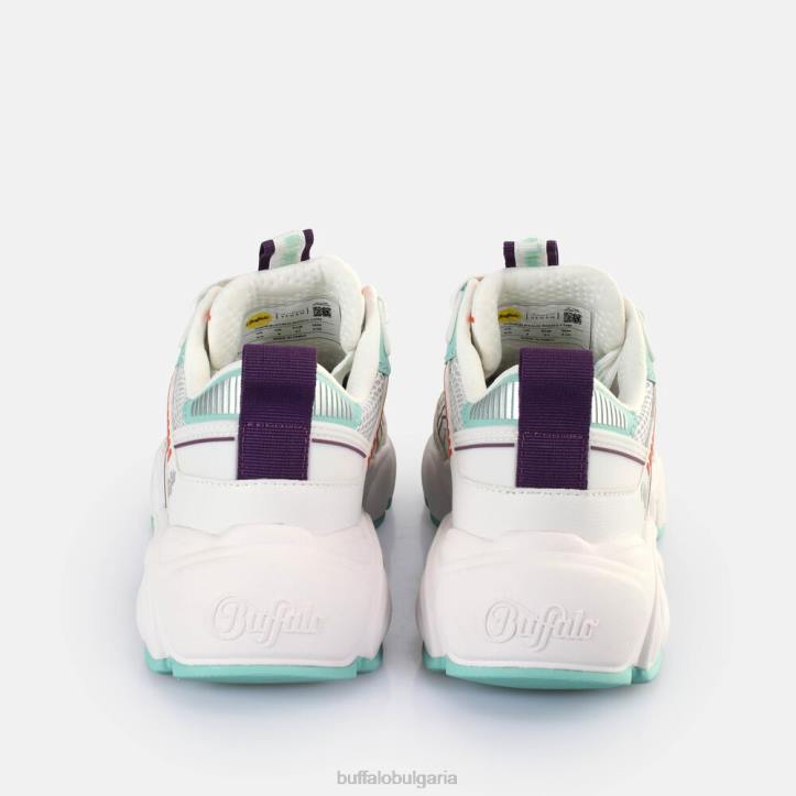 cld run jog sneakers ниско веган DRV237 бяло/мента/корал Buffalo |маратонки