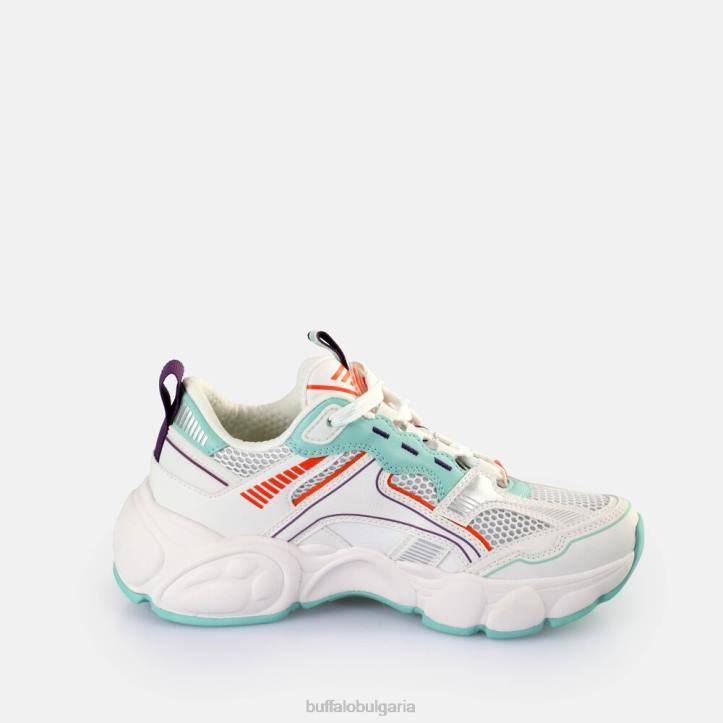cld run jog sneakers ниско веган DRV237 бяло/мента/корал Buffalo |маратонки
