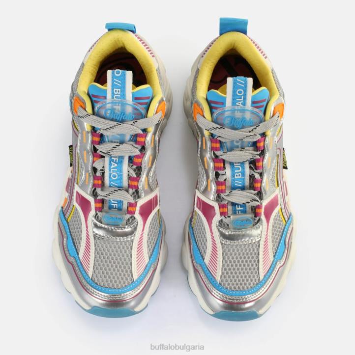 cld run jog sneakers ниско веган DRV238 сребристо/лилаво Buffalo |маратонки