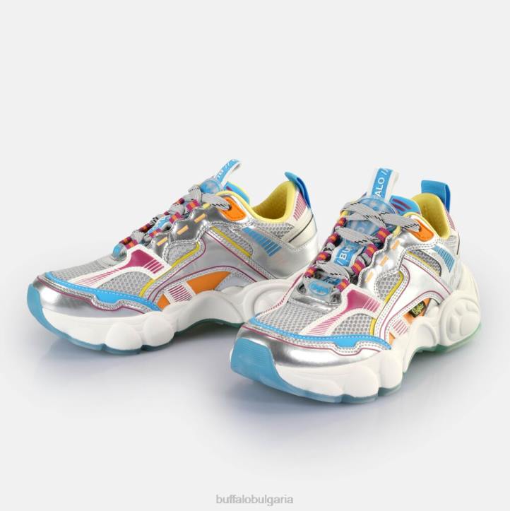 cld run jog sneakers ниско веган DRV238 сребристо/лилаво Buffalo |маратонки