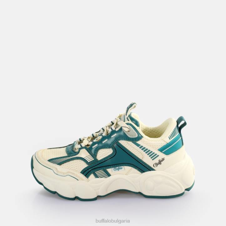 cld run jog sneakers ниско веган DRV912 сметана/зелено Buffalo |маратонки