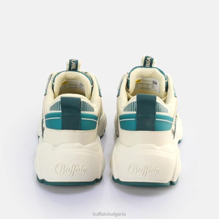 cld run jog sneakers ниско веган DRV912 сметана/зелено Buffalo |маратонки