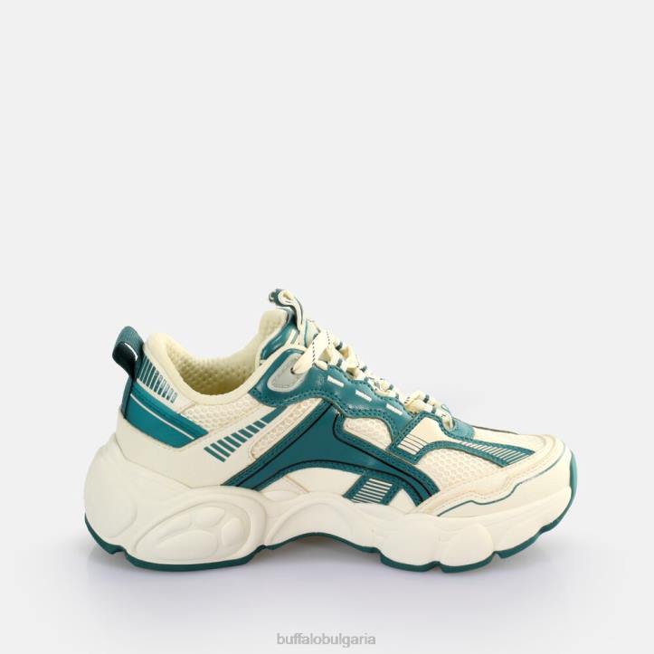 cld run jog sneakers ниско веган DRV912 сметана/зелено Buffalo |маратонки