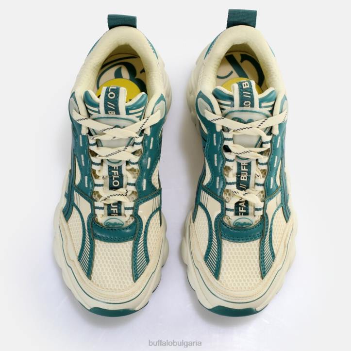 cld run jog sneakers ниско веган DRV912 сметана/зелено Buffalo |маратонки