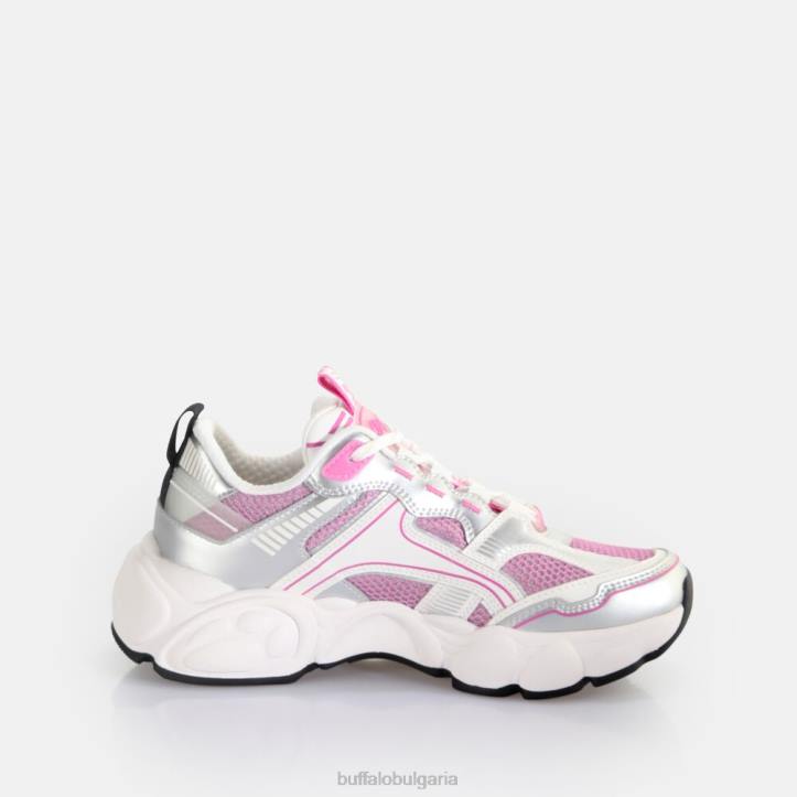 cld run jog trainers low vegan DRV239 сребристо/розово Buffalo |маратонки