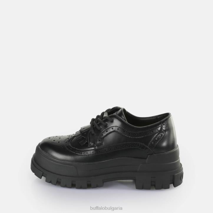 aspha brogue мокасини веган DRV160 черен Buffalo | мокасини aspha brogue мокасини веган DRV160 черен Buffalo | мокасини