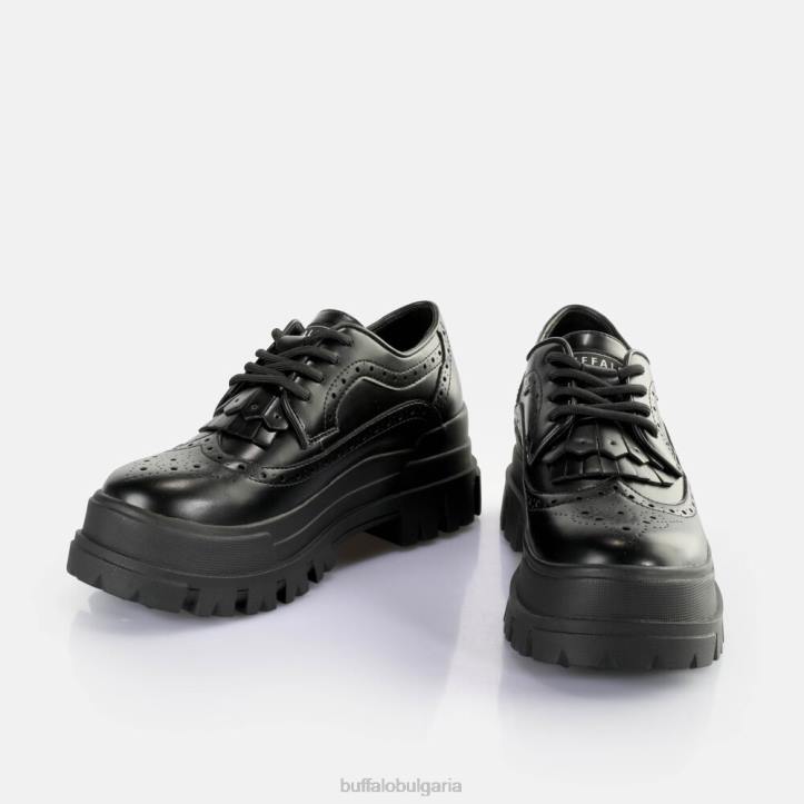 aspha brogue мокасини веган DRV160 черен Buffalo | мокасини