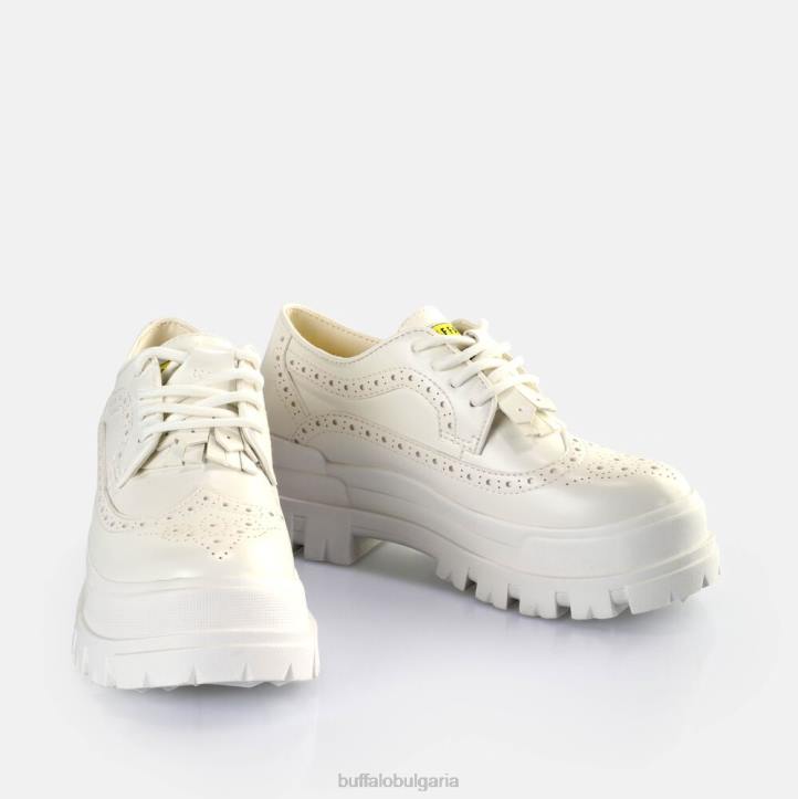aspha brogue мокасини веган DRV161 бяло Buffalo | мокасини