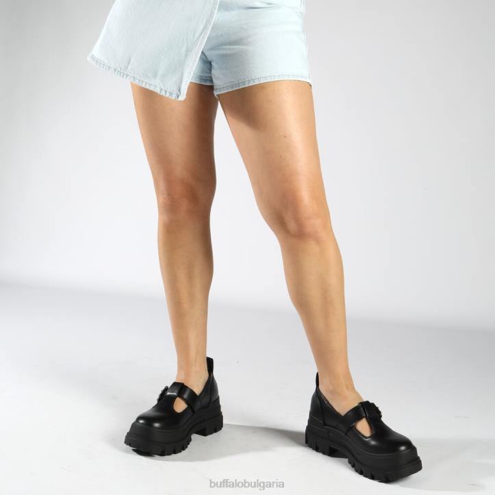 aspha jane loafer vegan DRV274 черен Buffalo | мокасини