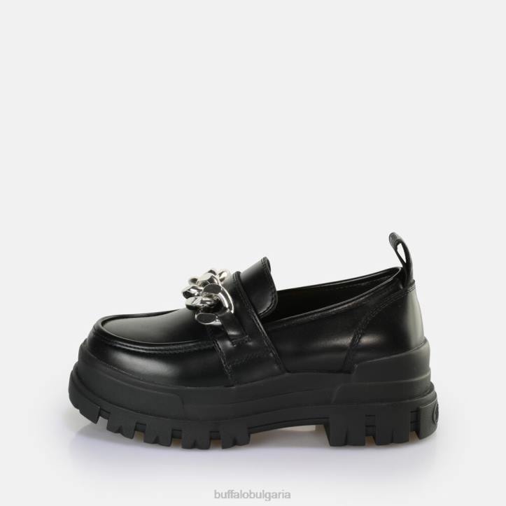 aspha loafer chain loafer vegan DRV596 черно/сребристо Buffalo | мокасини aspha loafer chain loafer vegan DRV596 черно/сребристо Buffalo | мокасини