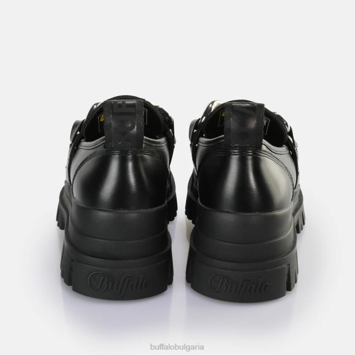 aspha loafer chain loafer vegan DRV596 черно/сребристо Buffalo | мокасини