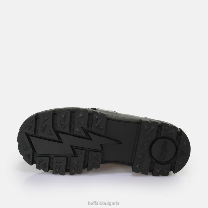 aspha loafer chain loafer vegan DRV596 черно/сребристо Buffalo | мокасини