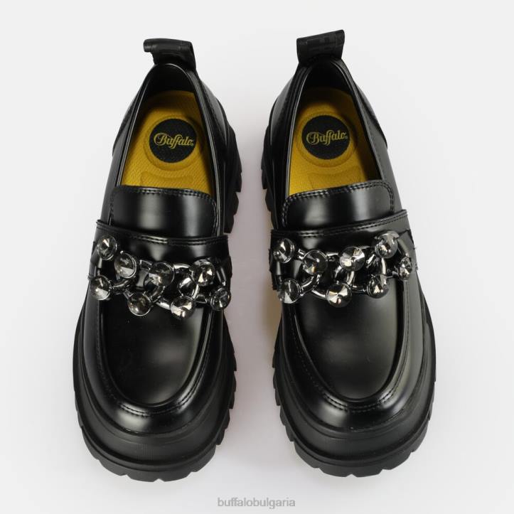 aspha loafer glam vegan DRV875 черен Buffalo | мокасини